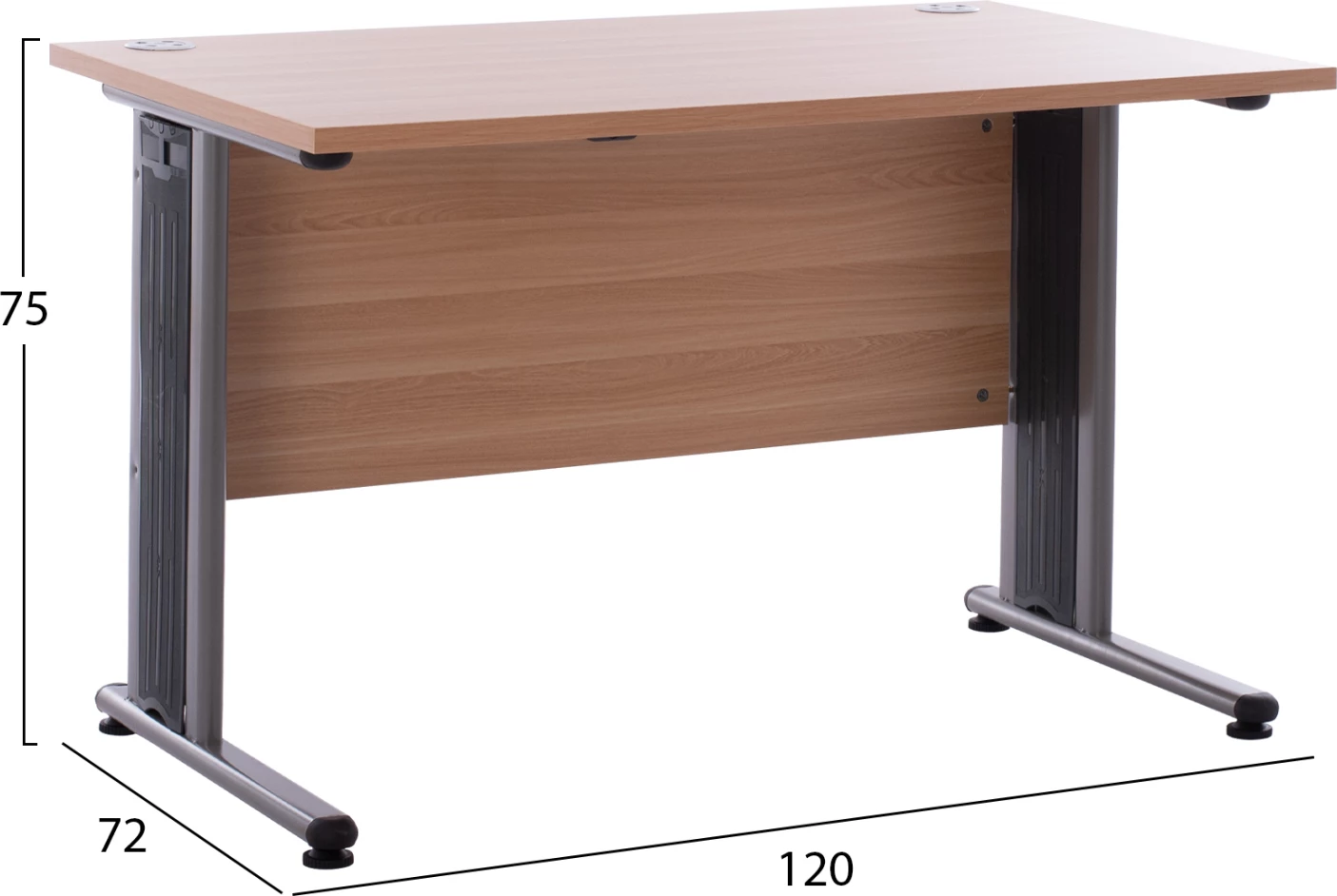 Profesionalna pisarniška miza FH2044.01 v barvi hrasta 120x72x75