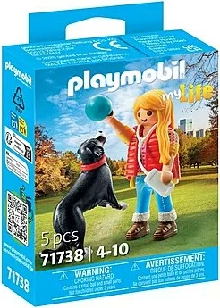 Set igrač Playmobil My Life 71738, dekle s pastirskim psom, plastika