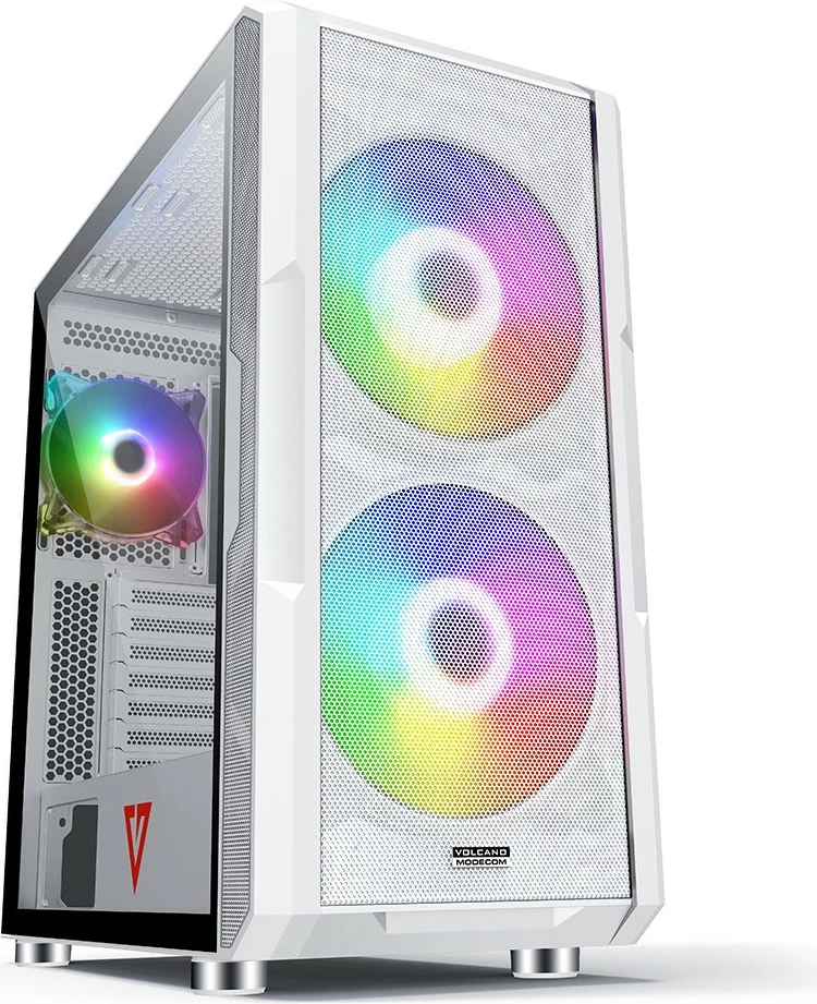 Računalniško ohišje MODECOM Volcano Amirani ARGB, Midi Tower, belo
