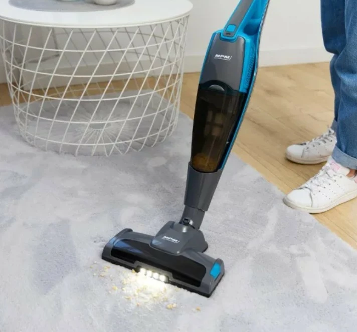 Vertikalni sesalnik brez kabla, MPM MOD-38/N, črno/moder