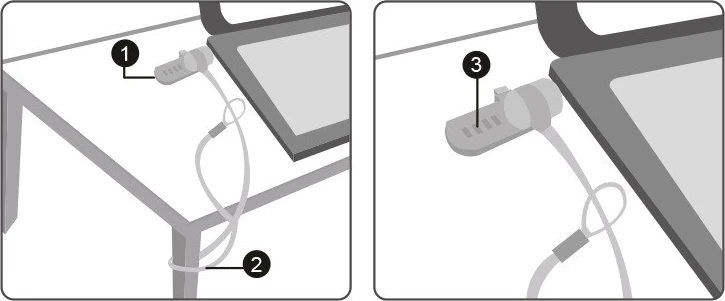 Varnostni kabel za prenosnik Logilink, 2,0 m