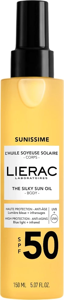 Zaščitno suho olje za telo SPF50 za ženske Sunissime LIERAC, 150 ml