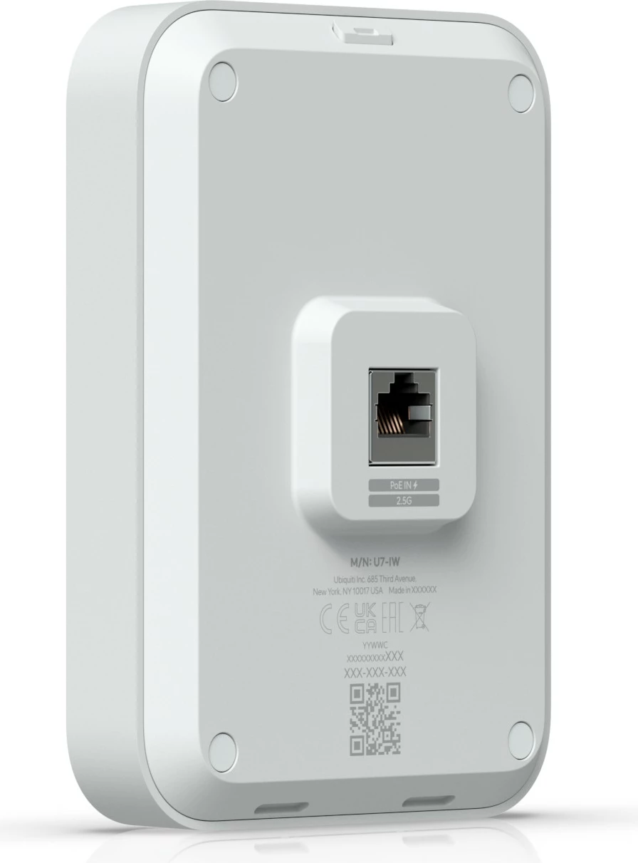 Access point Ubiquiti U7 In-Wall, 2,4 GHz, 5 GHz, 4300 Mbit/s, bel