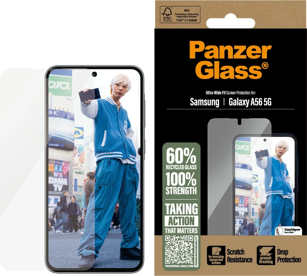 Zaščitno steklo PanzerGlass za Samsung Galaxy A56 5G Ultra, prozorno