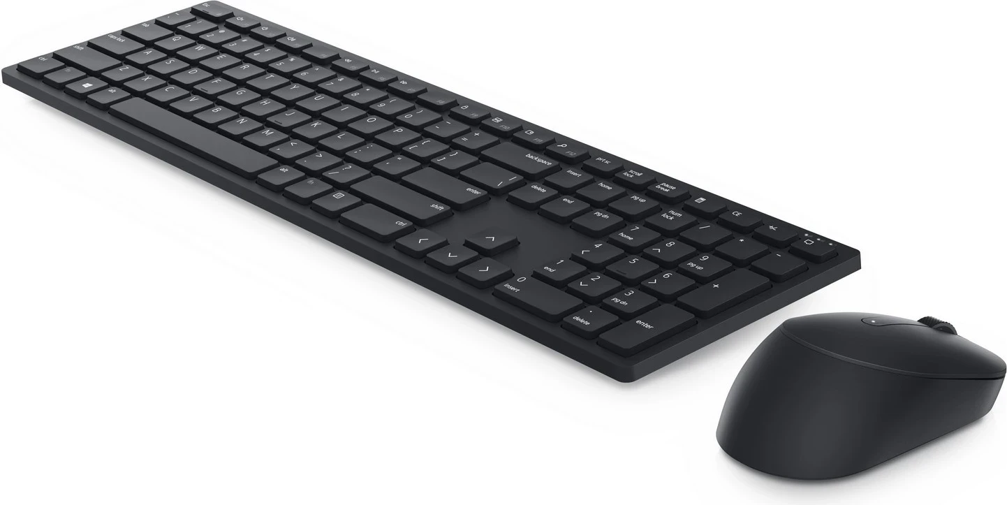Brezžična tastatura in miška Dell KM5221W, črn