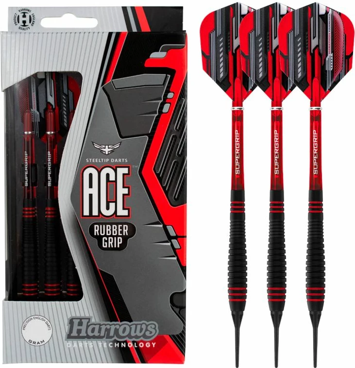 Elektronske puščice Harrows, unisex, črno-rdeče