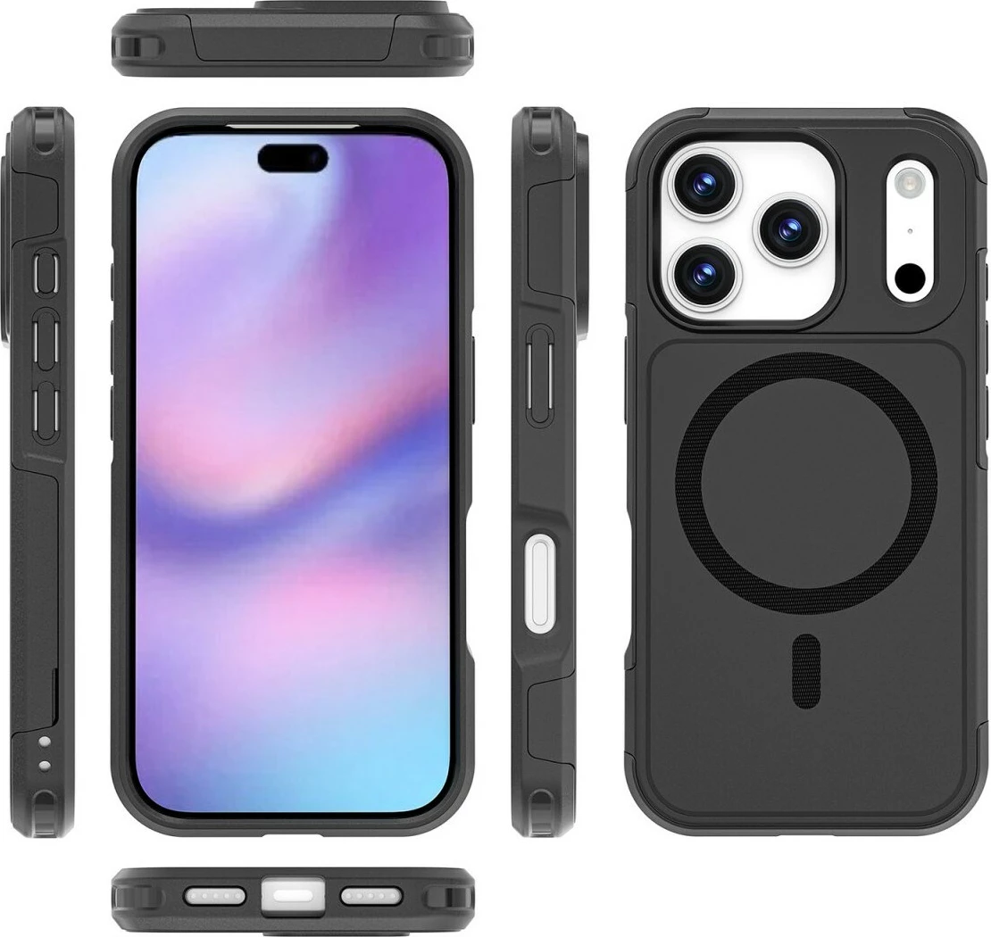Zaščitna prevleka 4smarts za Apple iPhone 17 Pro, črna, odporna na udarce