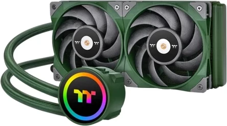 Hladilni sistem z vodno hladilno tekočino 240 mm, Racing Green, Thermaltake TOUGHLIQUID 240 ARGB Sync