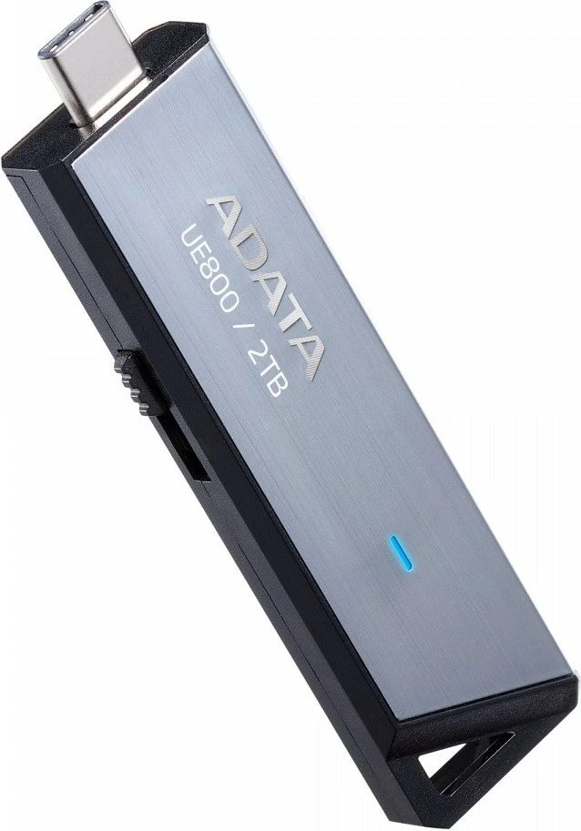 USB ključ 2 TB, USB Type-C, srebrn, Adata Dashdrive Elite UE800