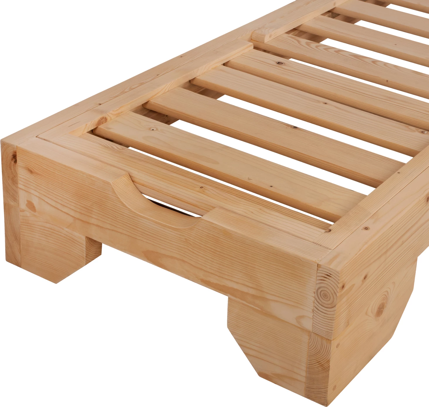 Profesionalni ležalnik iz lesa Makedonija FH5646.03 naravna impregnacija 204x77,5x29 cm