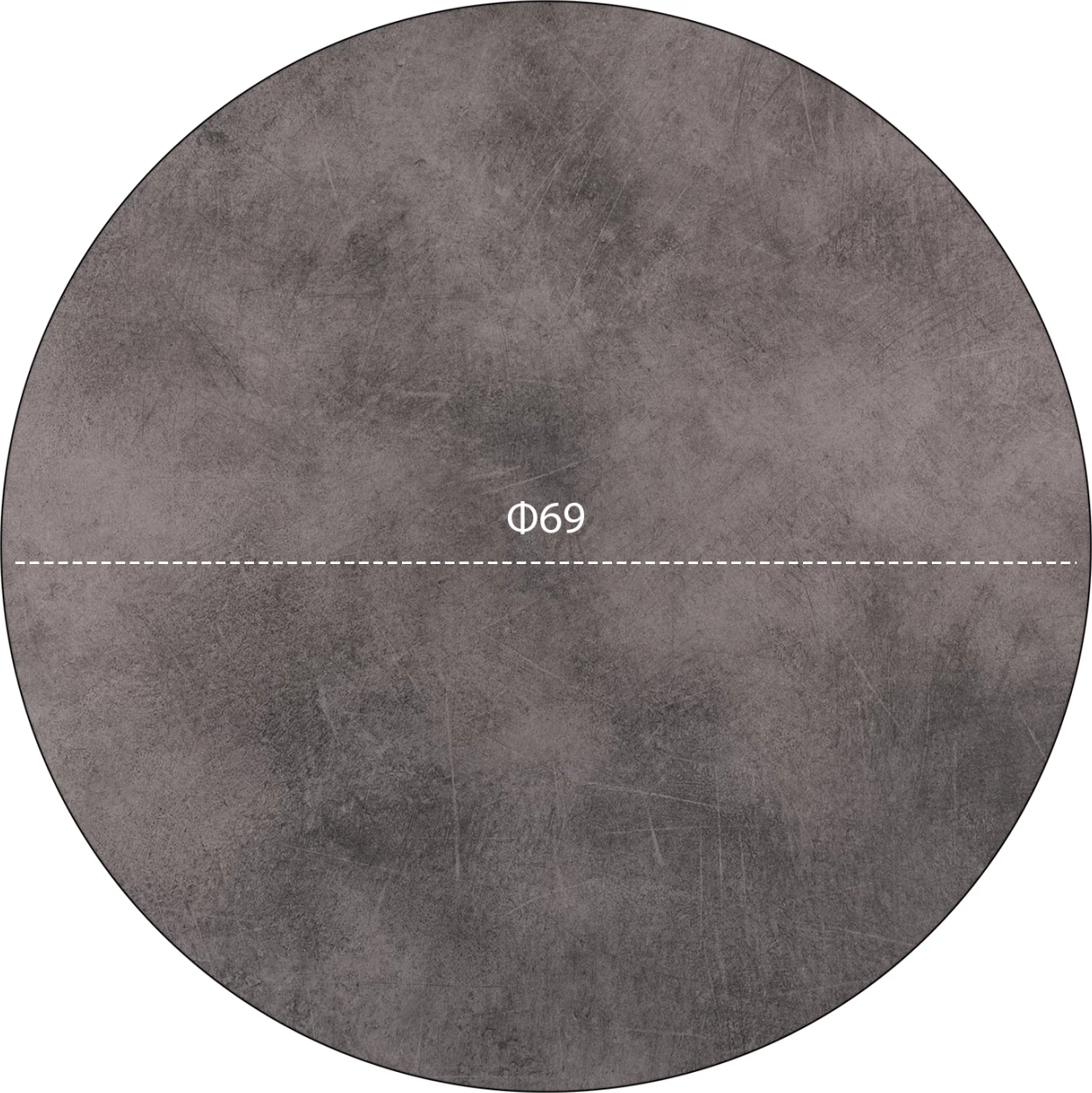 Površina mize HPL FH5842.12 cement Φ69 cm debeline 12mm