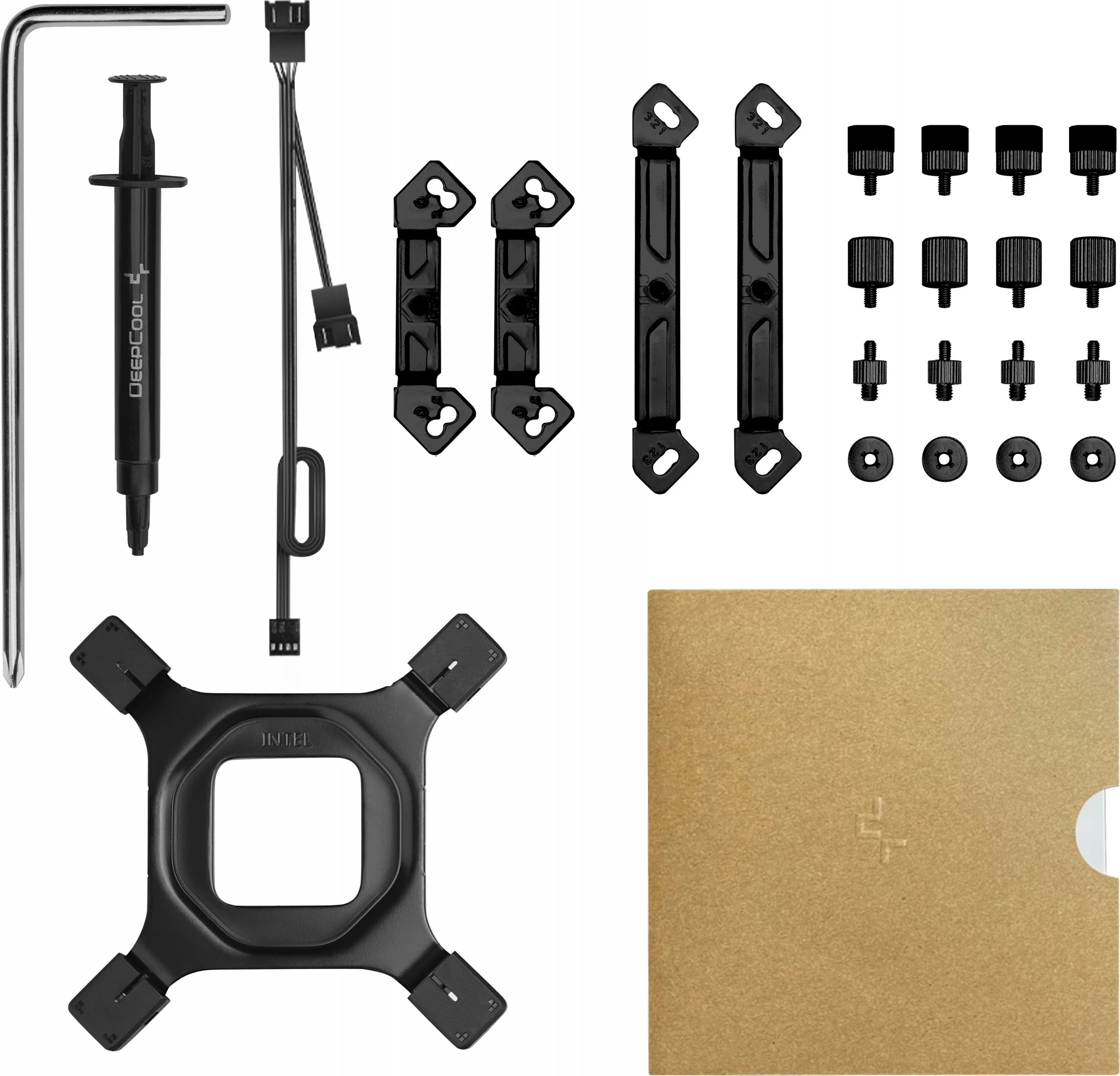 Zračni hladilnik DeepCool AK620 ZERO DARK, 12 cm, 500–1850 RPM, črn