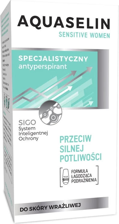 Antiperspirant roll-on za ženske Aquaselin Sensitive, 50 ml
