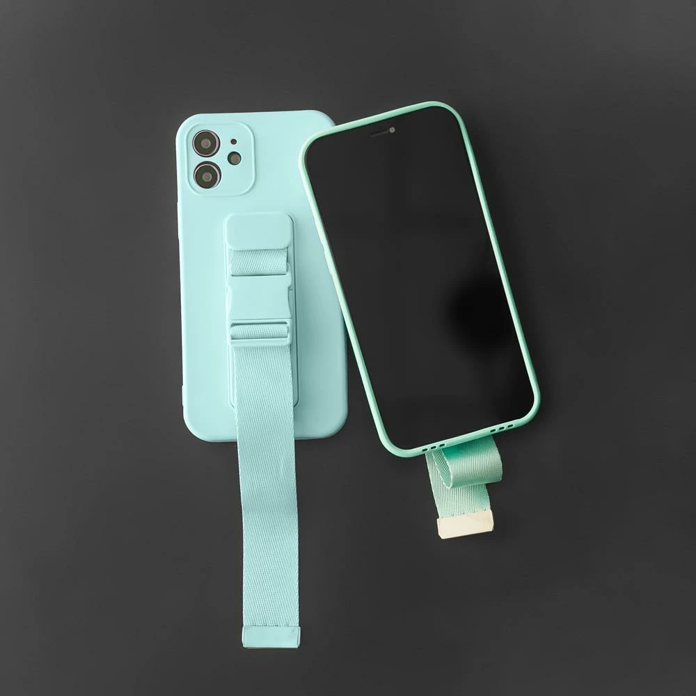 Silikonski ovitek s paščkom Hurtel za Samsung Galaxy A33 5G, rdeč