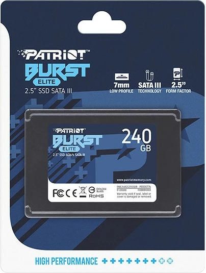SSD 240GB, 2,5", SATA III, črn Patriot Burst Elite