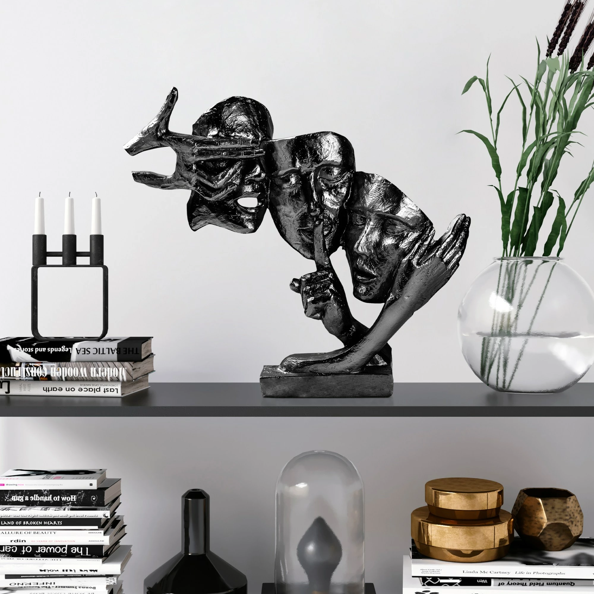 Dekorativni predmet Evila Originals Yak-034-C, črn