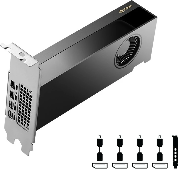 Grafična kartica PNY NVIDIA RTX 2000 Ada, 16 GB, GDDR6, PCI Express x8 4.0, črna