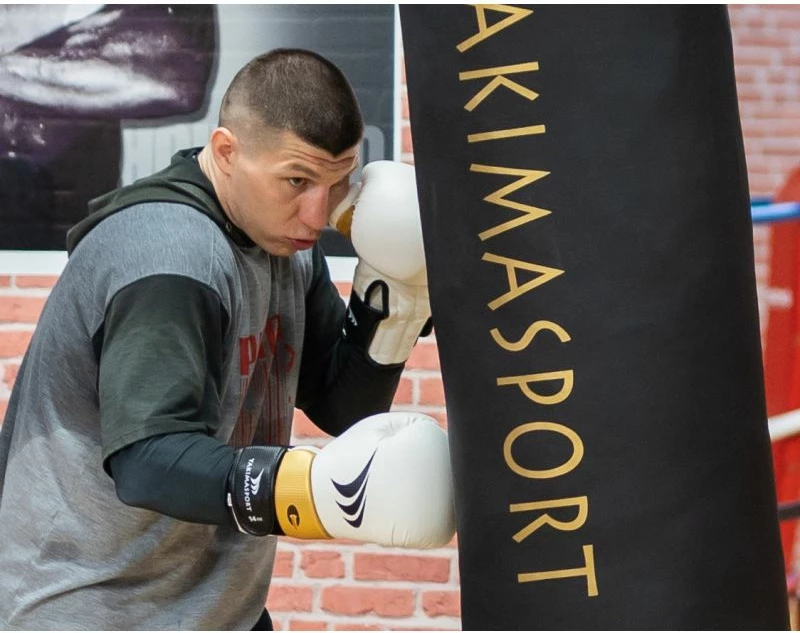 Boksarske rokavice LION Yakimasport, bele, unisex