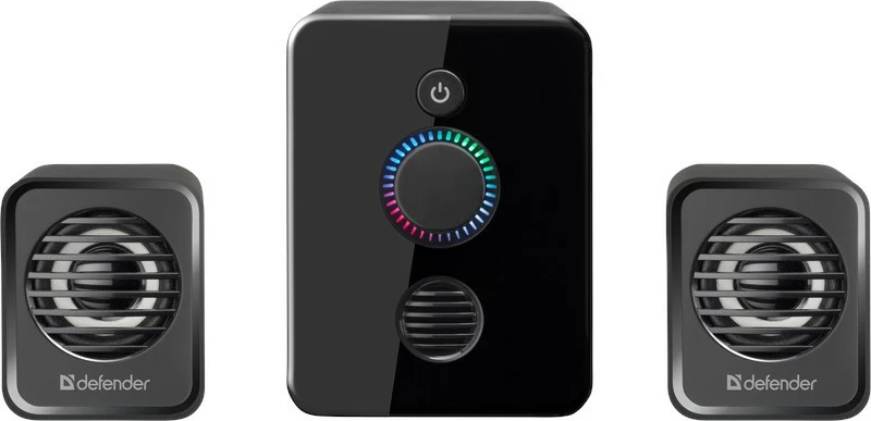 Zvočni sistem Defender V12 2.1, 11 W, USB, LED, črn