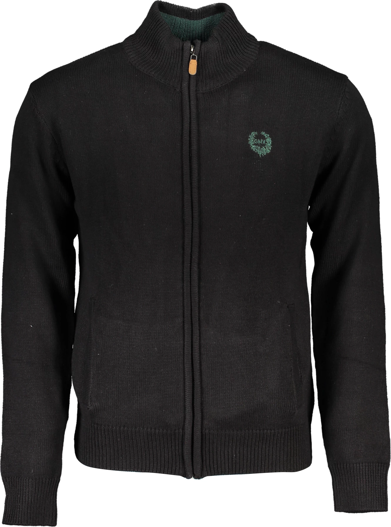 Pleten pulover za moške GIAN MARCO VENTURI, črn