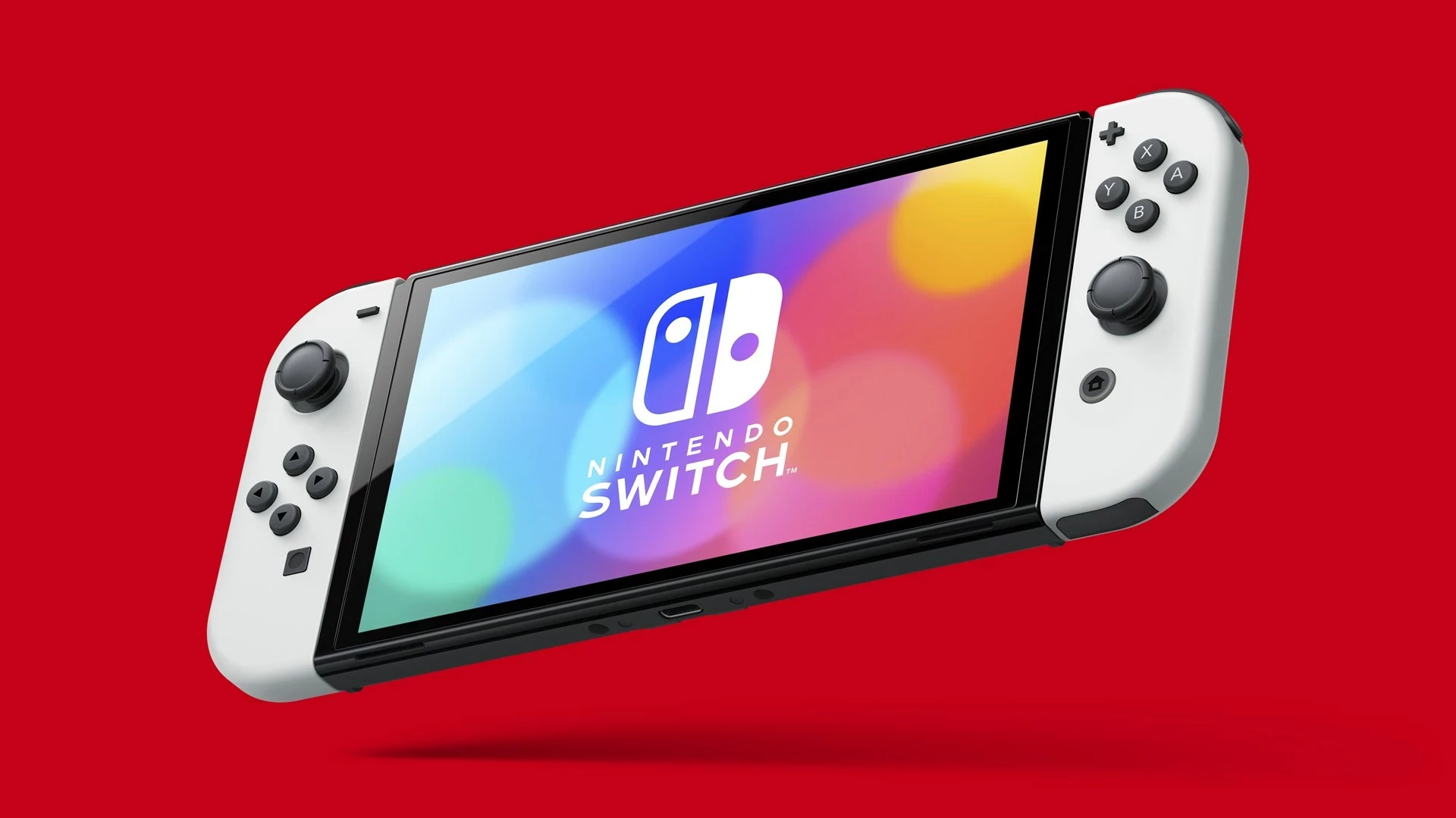 Prenosna igralna konzola OLED 7" Nintendo Switch, 64 GB, Wi‑Fi, bela