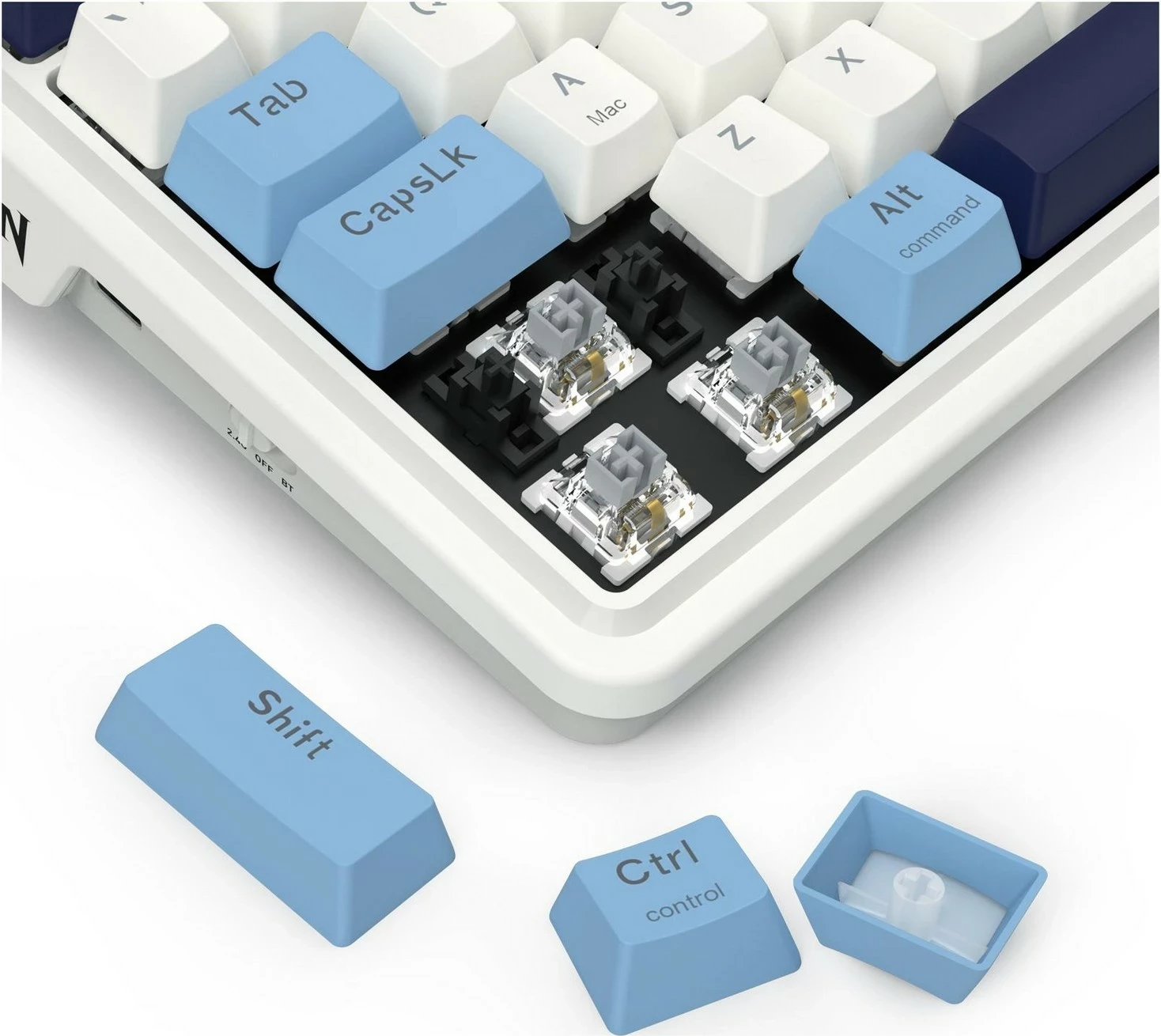 Mekančna tipkovnica z RGB, Redragon K728WBB-RGB-PRO Antonium PRO, bela