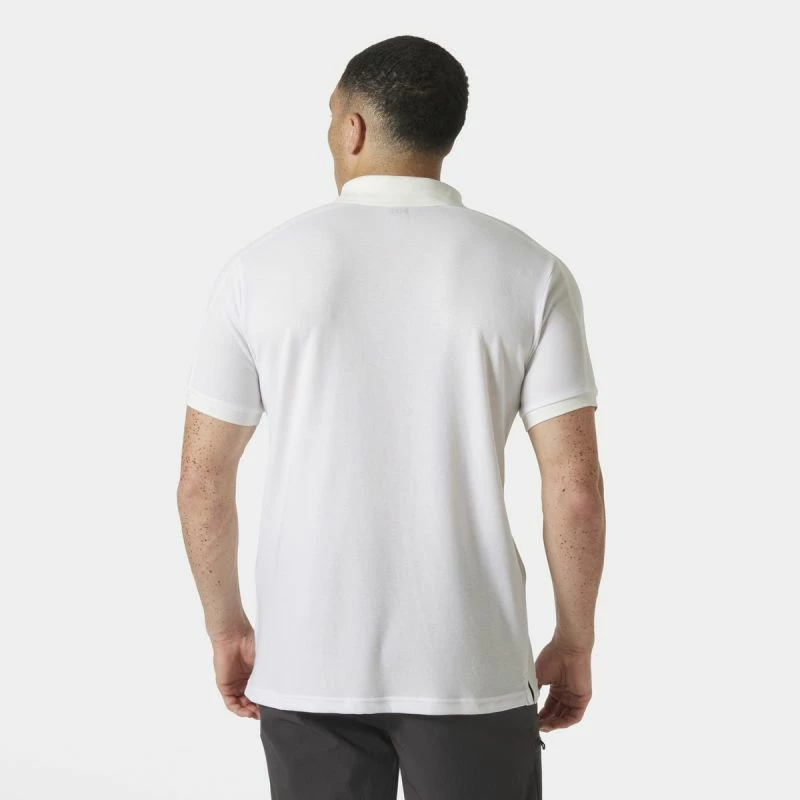 Polo majica z zadrgo za moške, Helly Hansen, bela