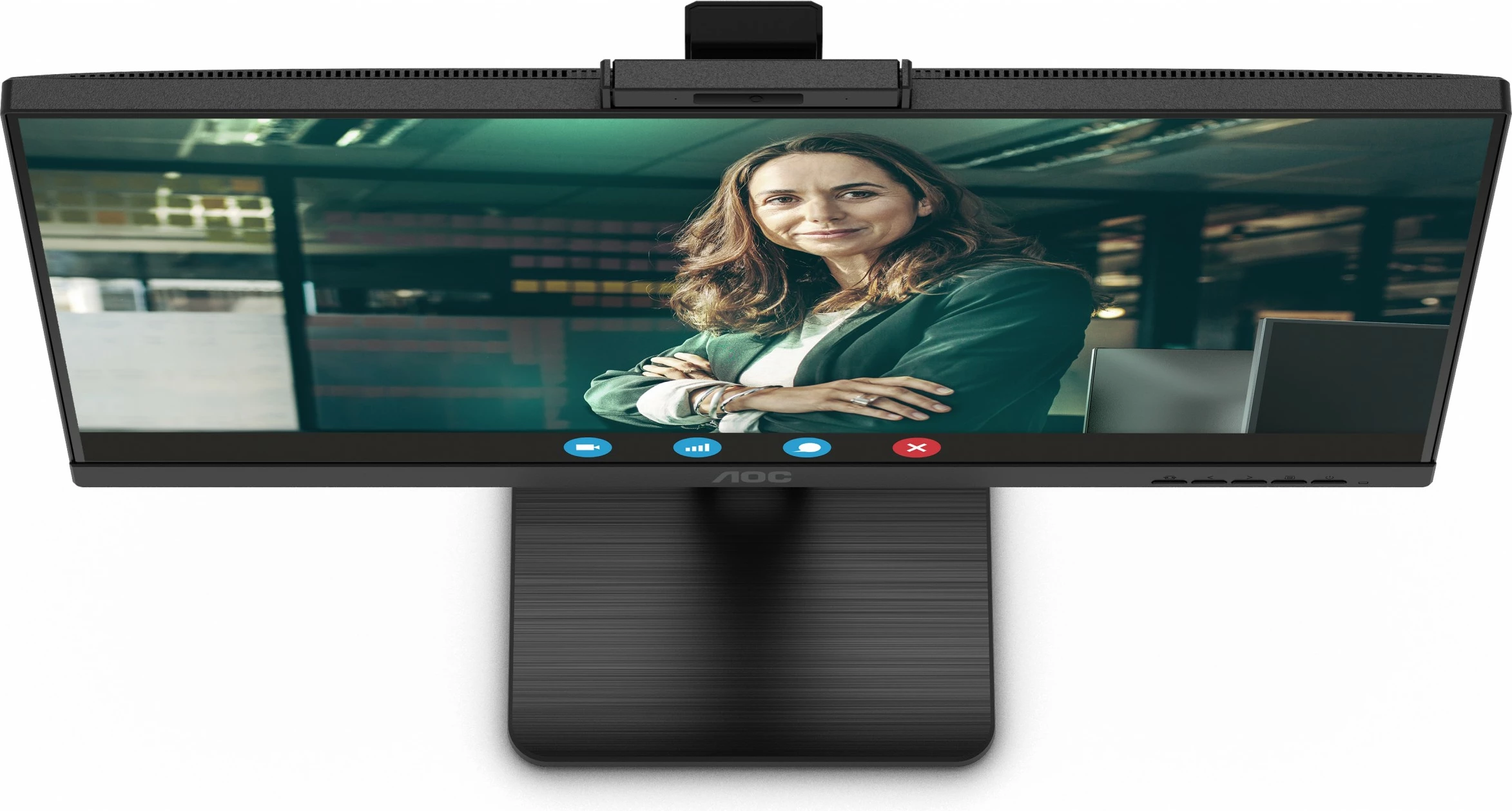 Monitor 23,8-palčni IPS Full HD 75Hz z zvočniki in spletno kamero AOC 24P3QW