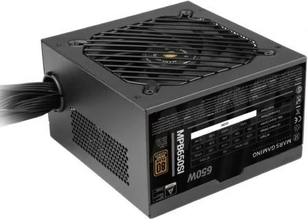 Napajalnik 650 W, 80 PLUS Bronze, črn — Mars Gaming MPB650SI