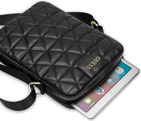 Torba za tablico Quilted Guess GUTB10QLBK, 10-palčna, črna
