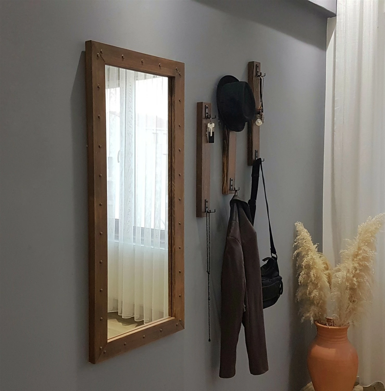 Stojalo za hodnik, rjavo, Skye Decor V108