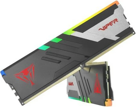 Pomnilnik DDR5 64GB (2x32GB) 5200 MHz, RGB, črn — Patriot Viper Venom