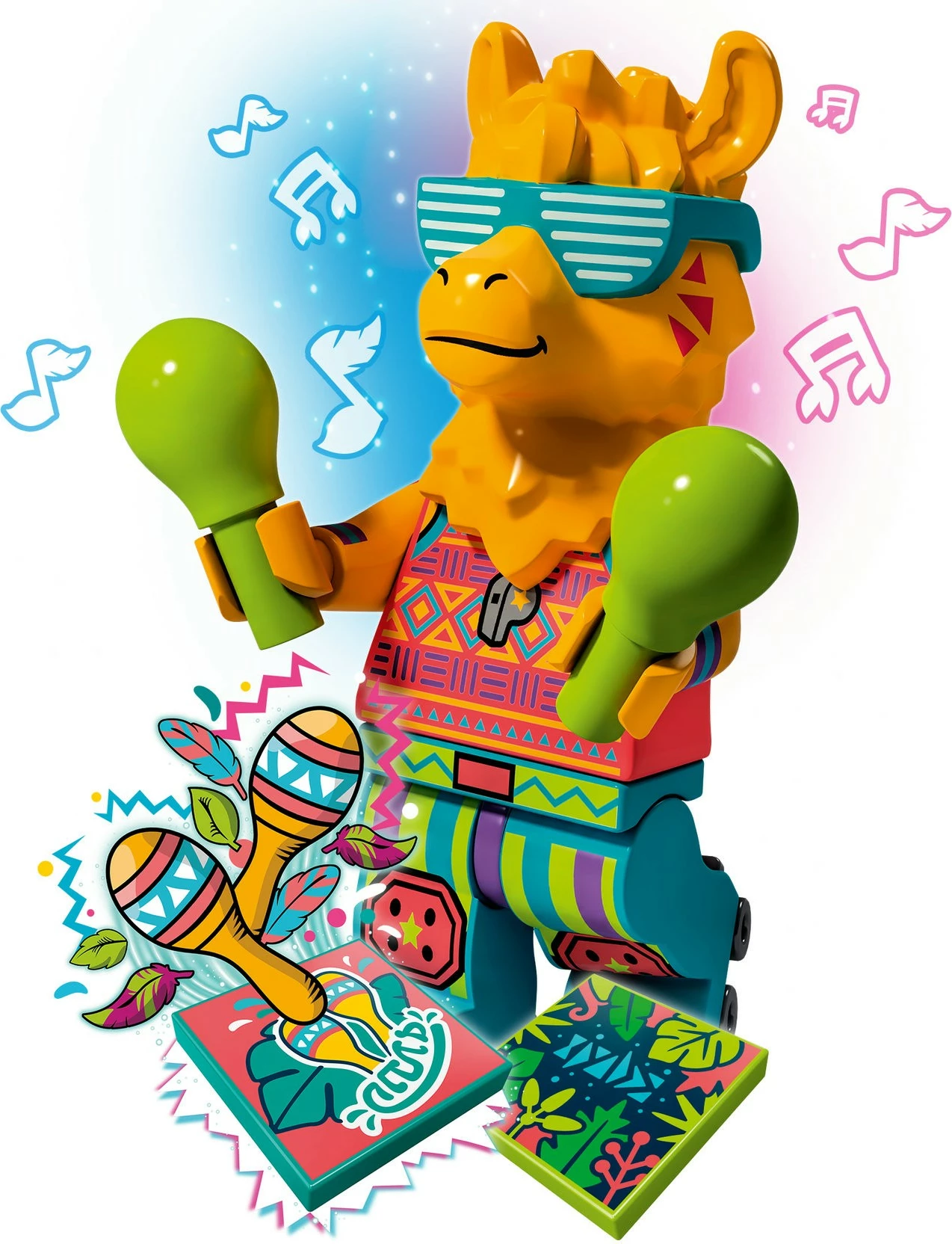 Gradbeni set Party Llama BeatBox LEGO VIDIYO, 82 kosov, večbarven