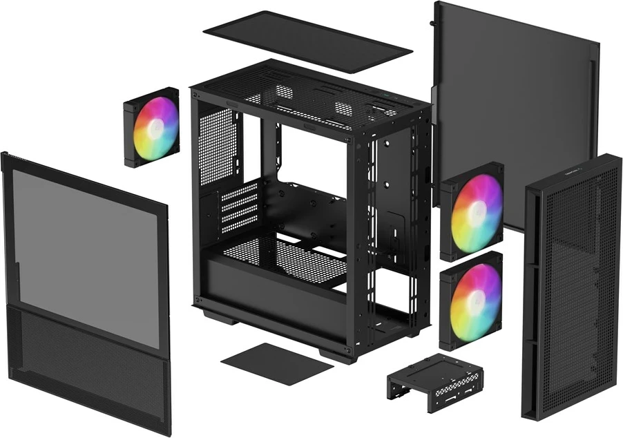 Korpus DEEPCOOL CH360, črn