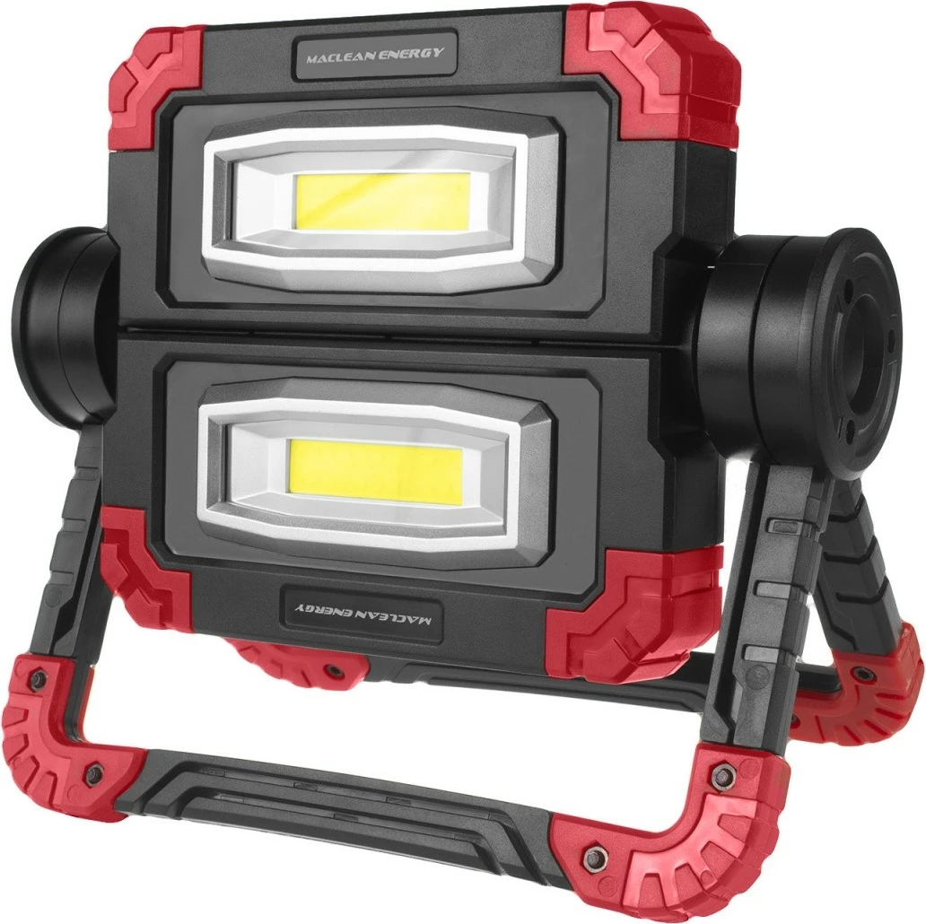 Delovna svetilka LED COB, Maclean MCE439, 300 lm, 3 načini osvetlitve, IP44, 6500K, črno/rdeča