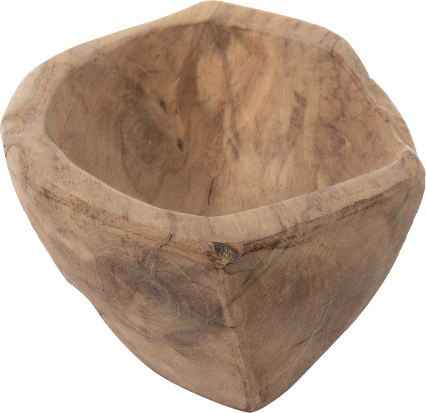 Namizna dekorativna skleda FH9632 iz tikovine 30x6x13Hcm