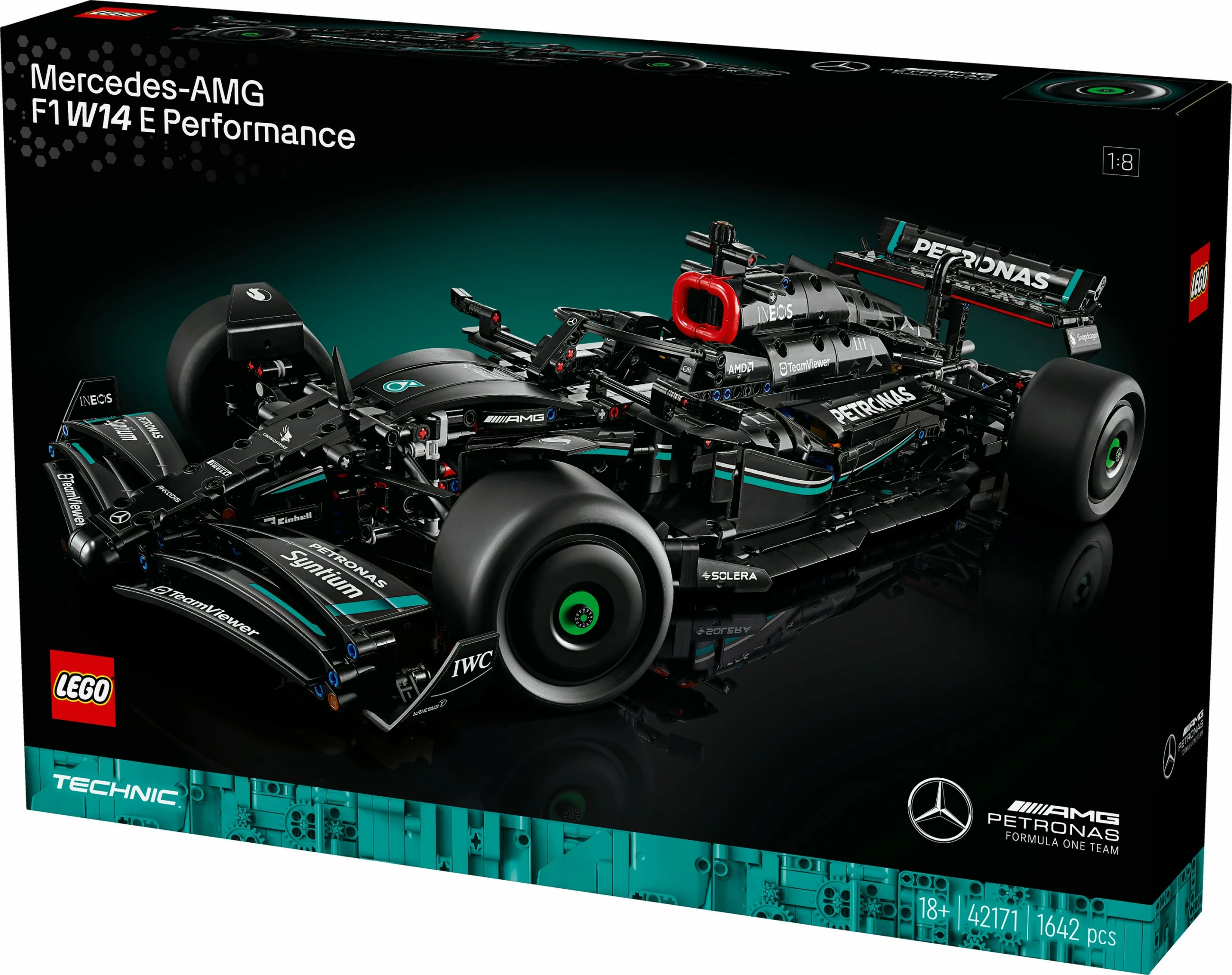 Set za sestavljanje Mercedes-AMG F1 W14 E Performance, 1.642 kosov