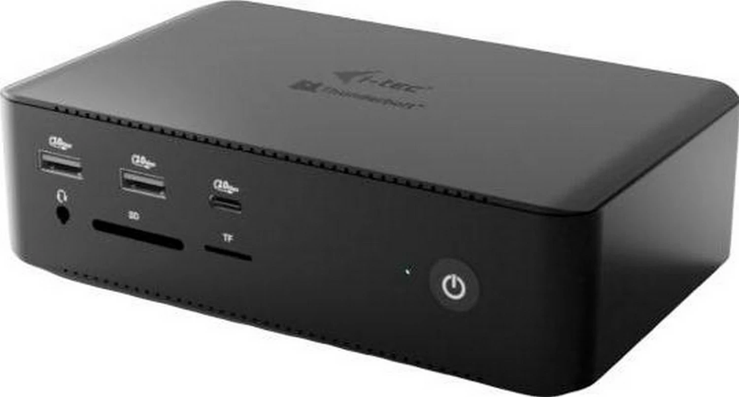 Dock za prikaz Thunderbolt 5 Quattro, i-tec, 2x HDMI, 2x TB5, 5x USB, 2,5G LAN, Power Delivery 140W, črn
