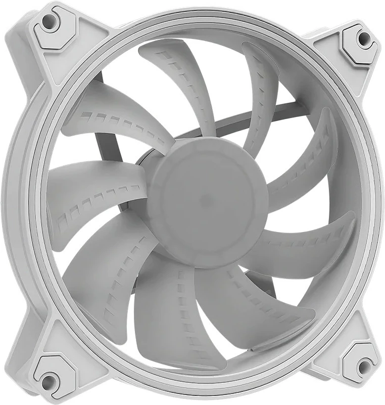 Ventilator računalniškega ohišja MODECOM FAN-APEX-120S-ARGB-200, 120 mm, ARGB, bel