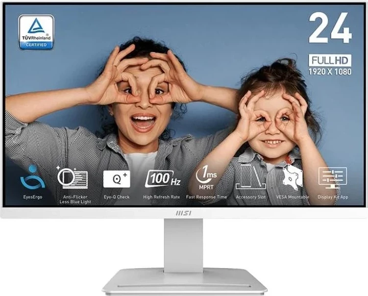Monitor, 23,8-palčni, Full HD, bel MSI PRO MP2412W