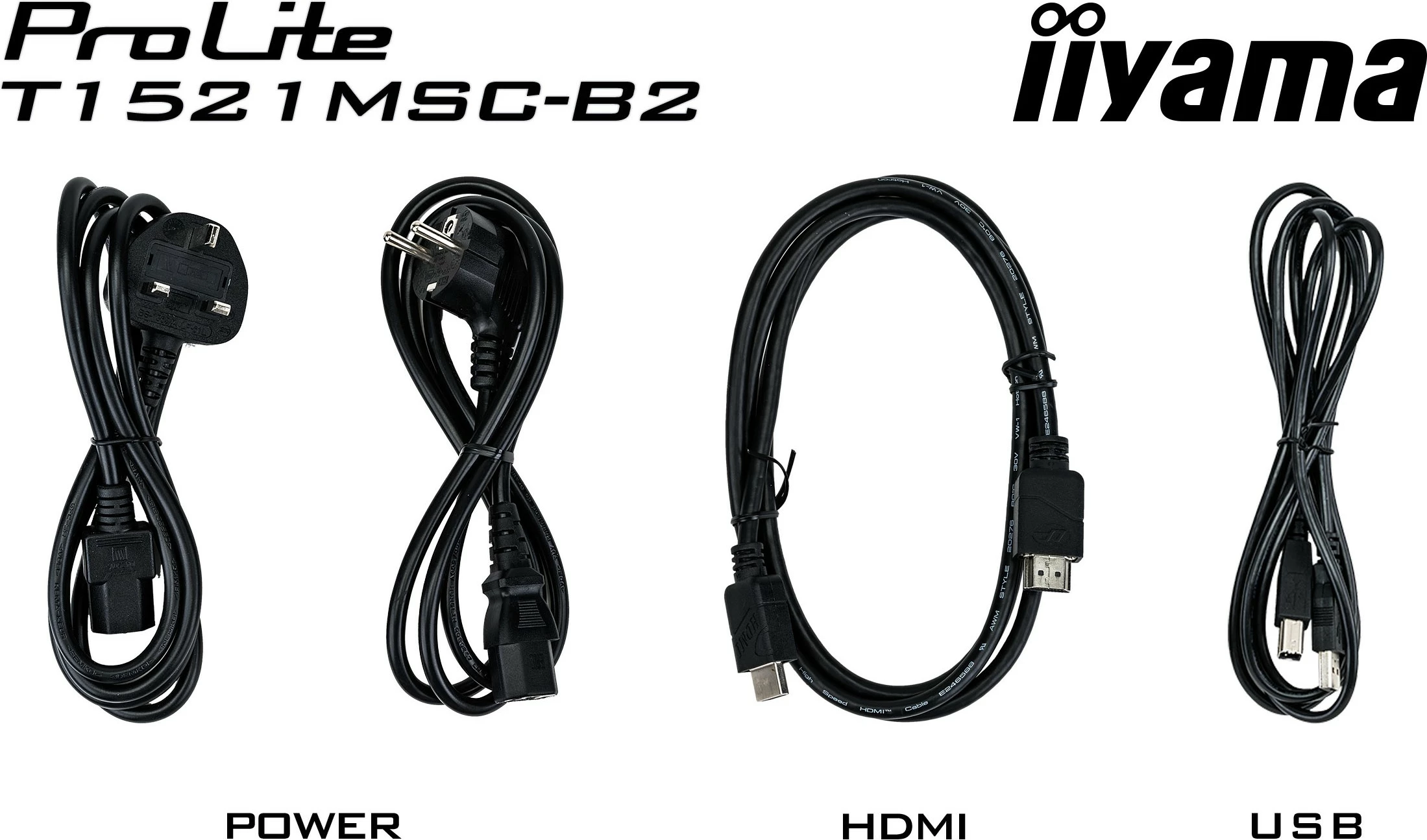 Zaslon na dotik 15" iiyama ProLite T1521MSC-B2, LED, črn