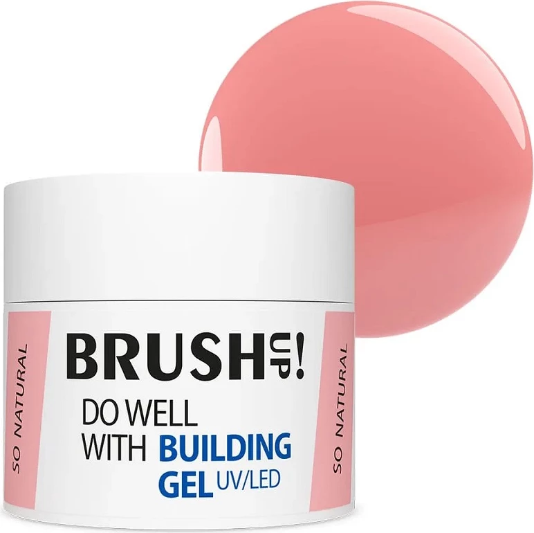 Gradbeni gel za nohte BrushUp! Do Well with Building Gel za ženske So Natural 12 g