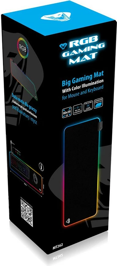 Podloga za miško Cobra Pro Gaming Mat MT262 Media-Tech, RGB, črna