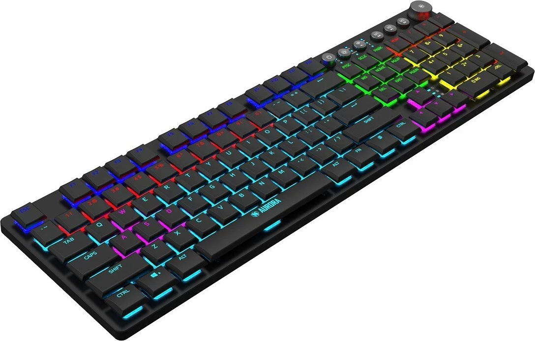 Brezžična tipkovnica RF iBox AURORA K-6 + Bluetooth QWERTY, črna