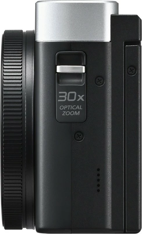 Digitalni fotoaparat LUMIX TZ99 Panasonic, 20,3 MP, 30× optični zoom, 4K, Wi‑Fi, srebrn