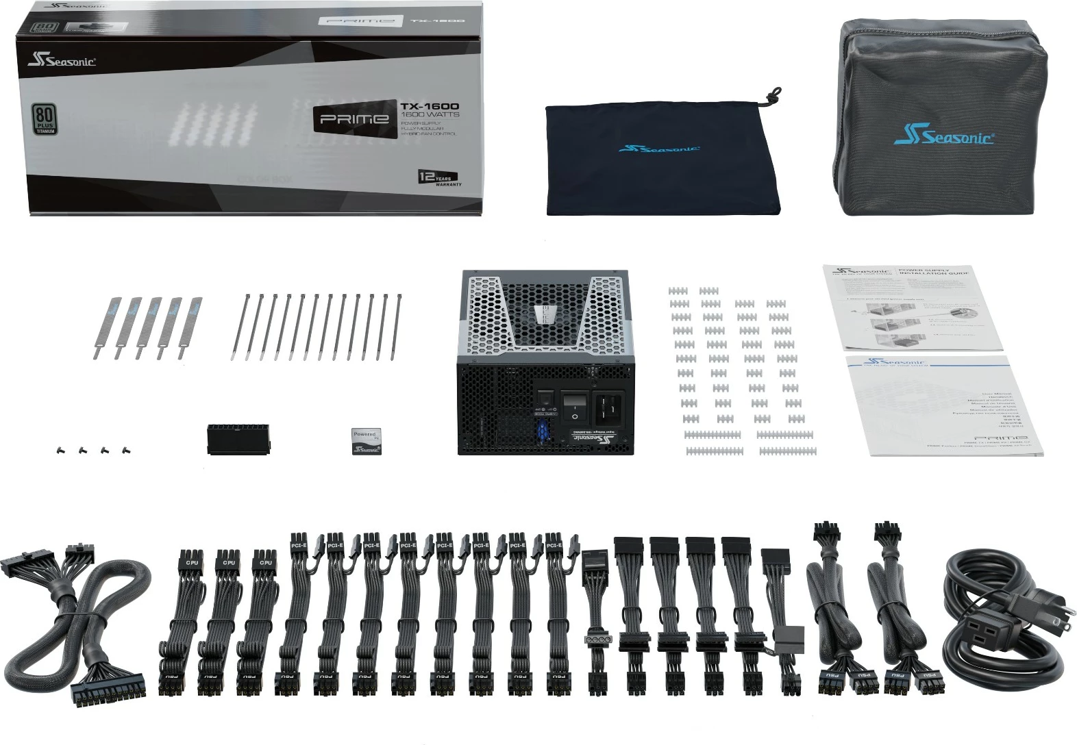 Furnizues energije PRIME-TX-1600, Seasonic, 1600 W, 80 PLUS Titanium