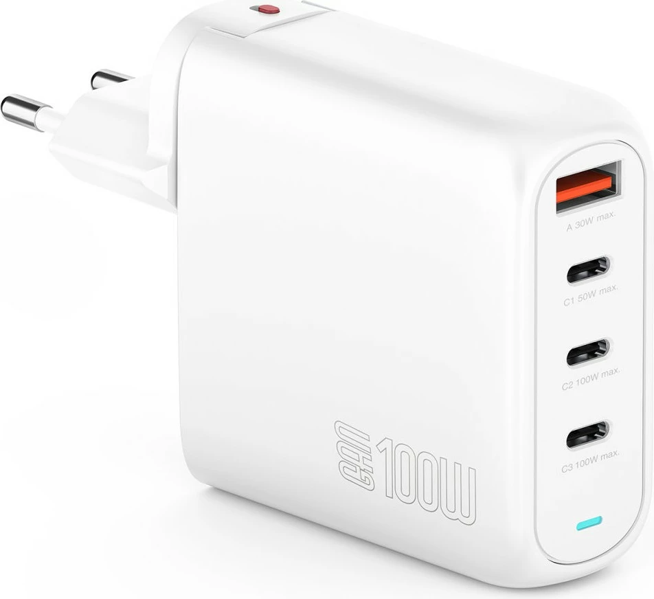 Universalni polnilec 4smarts 545100, 100W, 3 USB-C, 1 USB-A, notranji, AC