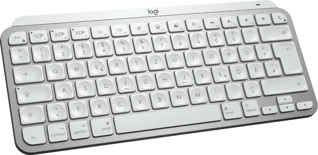 Kompaktna tipkovnica MX Keys Mini za Mac, Logitech, Mini, brezžična, Bluetooth, QWERTZ, LED, siva