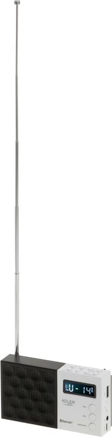 Digitalni PLL radio Adler AD1908 z Bluetoothom, USB/SD, črn/bel