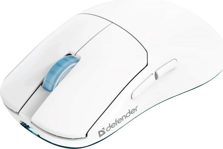 Brezžična miška, 10000 DPI, 6 gumbov, bela Defender Fame GM-516